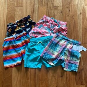 *5* pairs of boys swim trunks